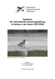 Ansicht der Broschüre "Wasservogelbericht Sachsen Saison 2007/2008"